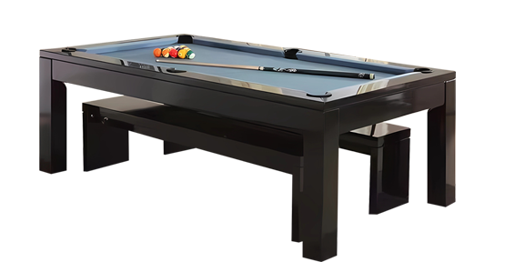 High end modern customizable 9-foot solid wood billiards table with 8 balls, family friendly billiar