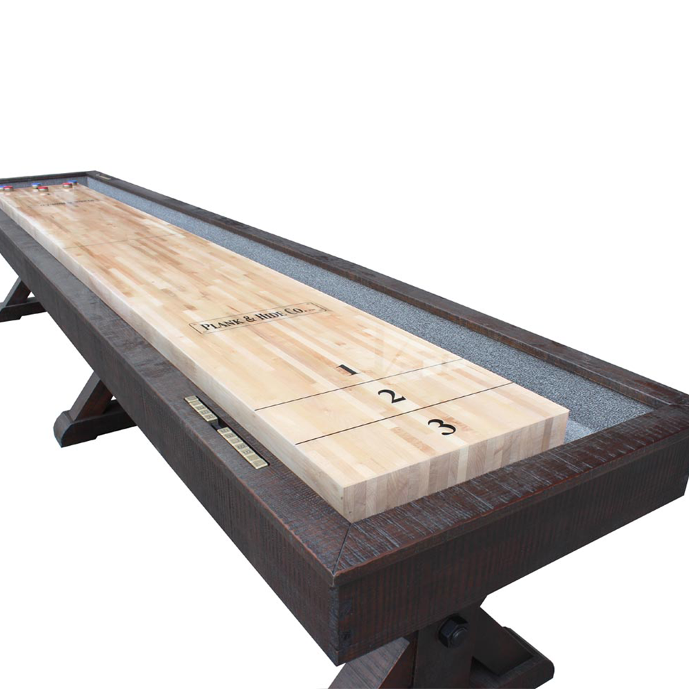 	14FT Professional Shuffleboard Table with Aluminum Frame & Tournament Pucks BCS-14