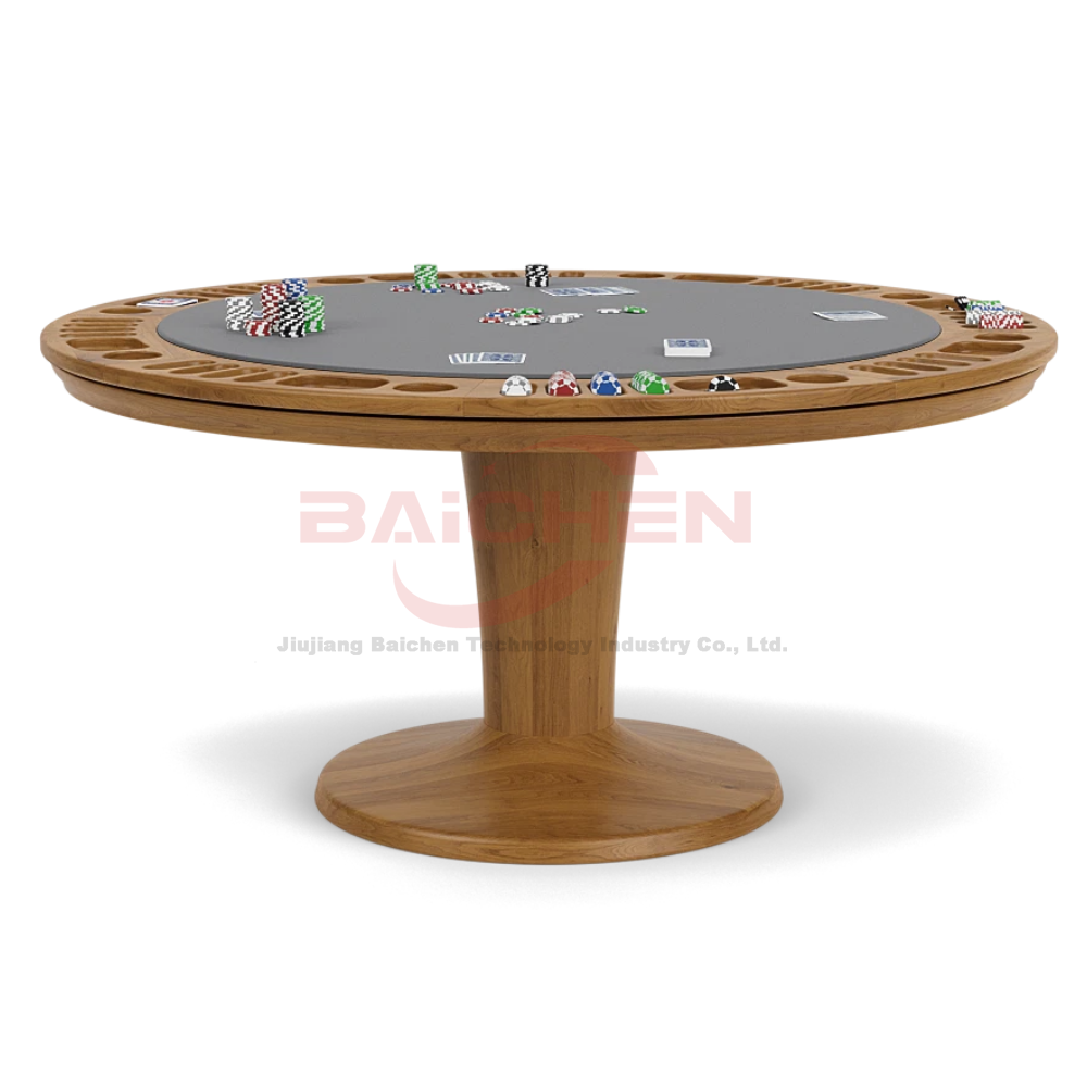 Wholesale Price Round Poker Table for Home Game - High Quality Felt Surface BCP-02