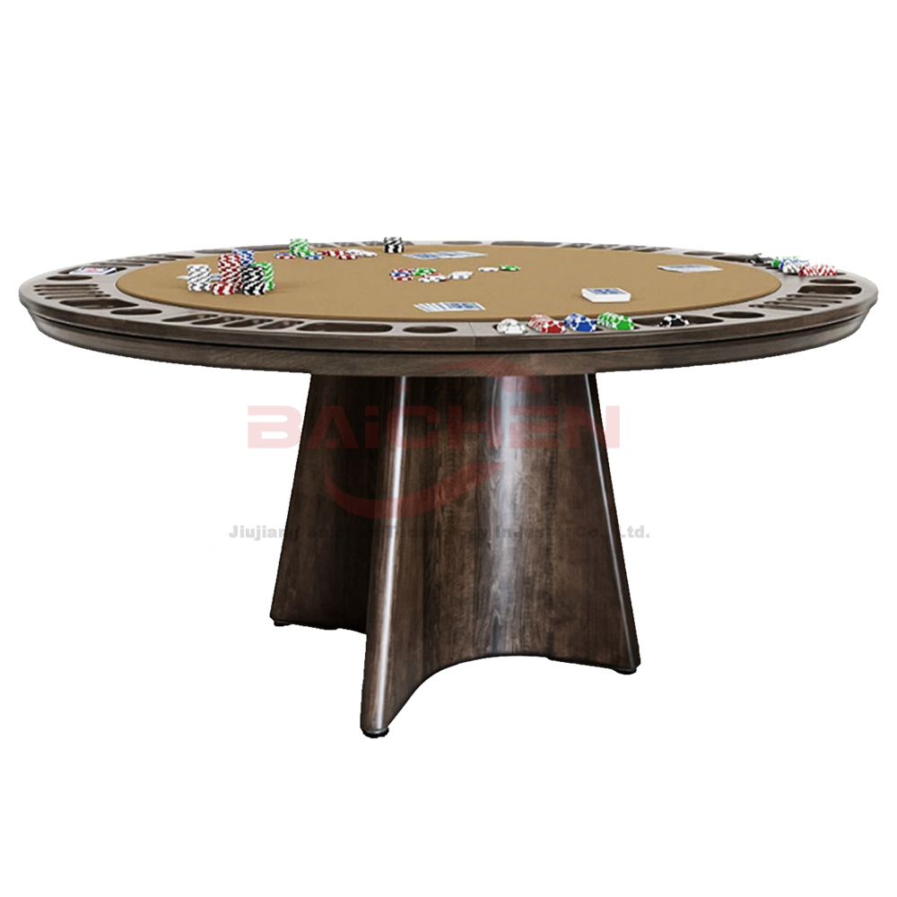 Bar Poker Table with Stainless Steel Cup Holders - Commercial Grade Construction BCP-13