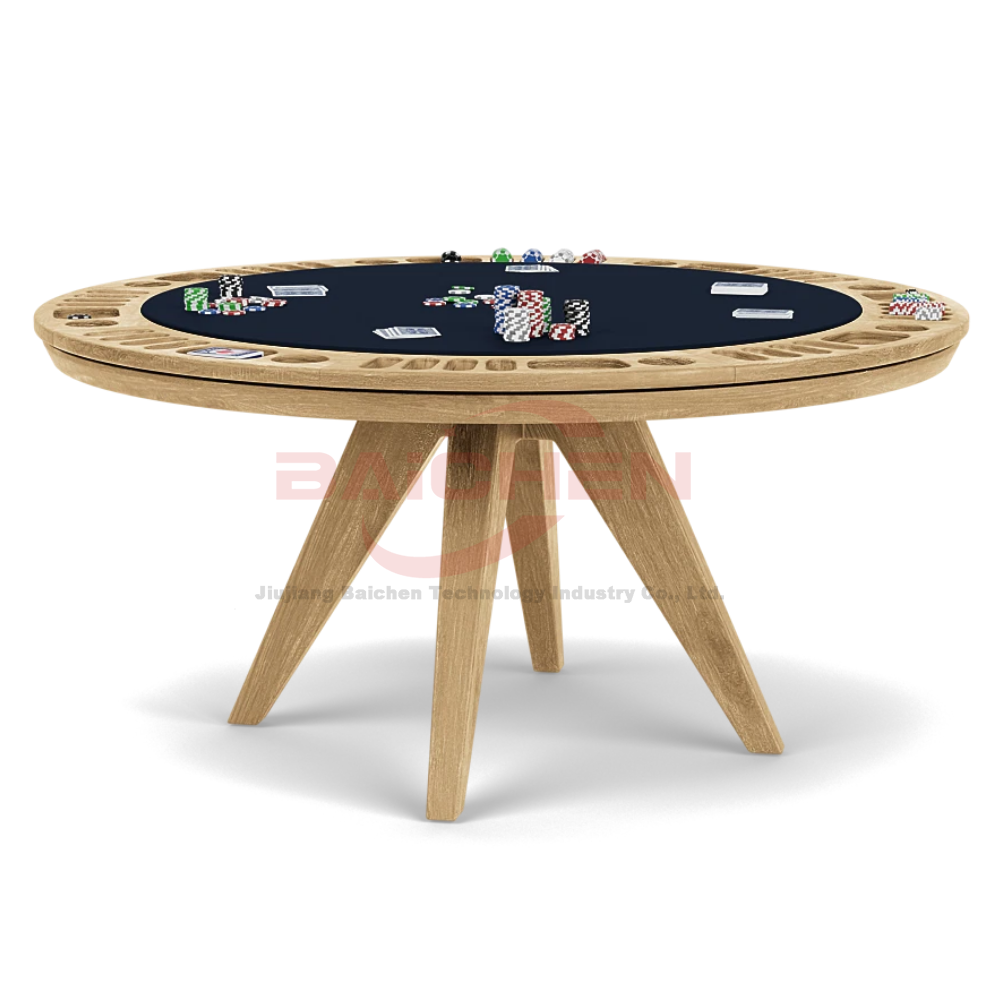 Compact Poker Table for Small Spaces - Space Saving Design with Full Features BCP-22